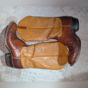 Dan Post Vintage Lizzard Cowboy Boots